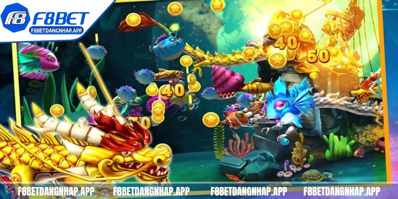 Chiến thuật săn rồng vàng trong game F8bet kiếm xu khủng Rồng vàng là con boss huyền thoại cực kỳ mạnh mẽ